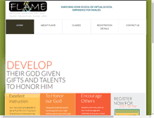 Tablet Screenshot of homeschoolflame.org